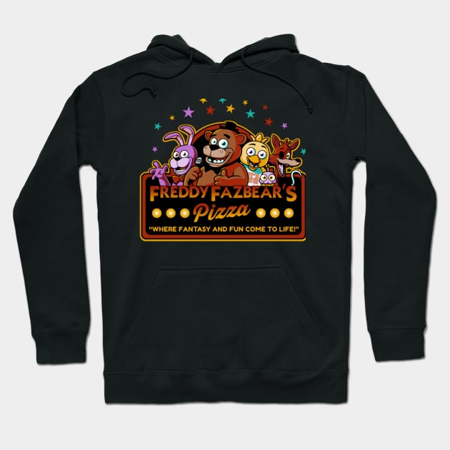 Freddy Fazbear's Pizzeria Hoodie by MokeyDesign